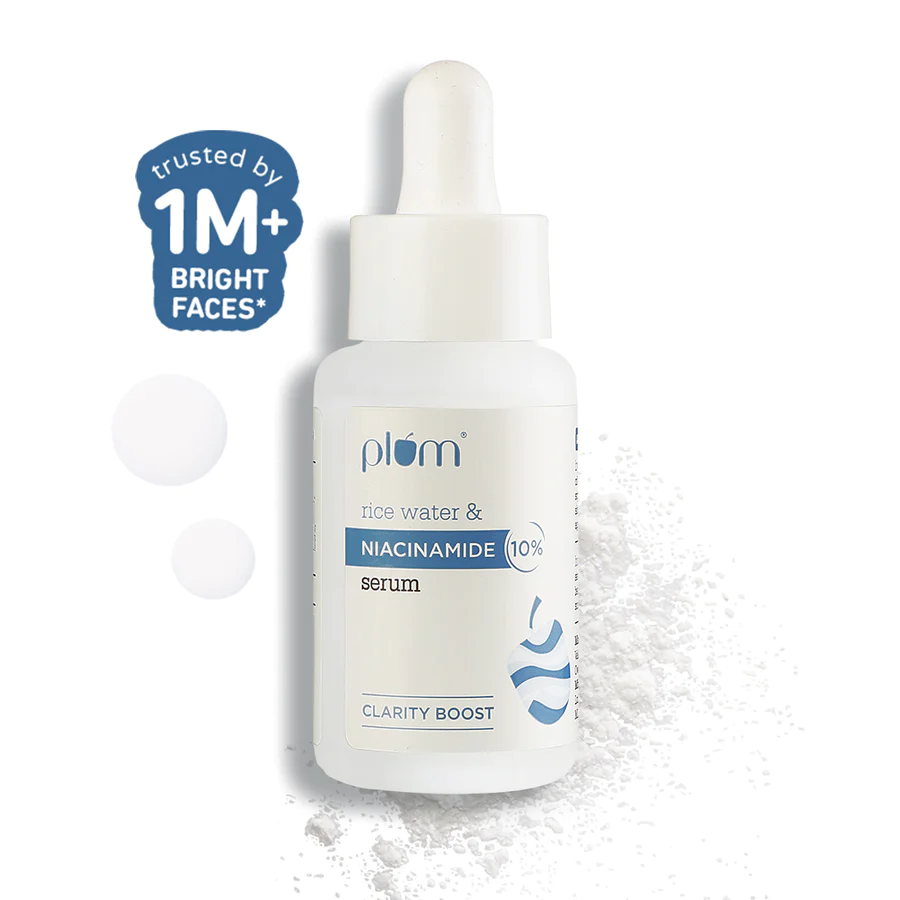 Beauty & Skincare: Plum 10% Niacinamide Face Serum & Rice Water